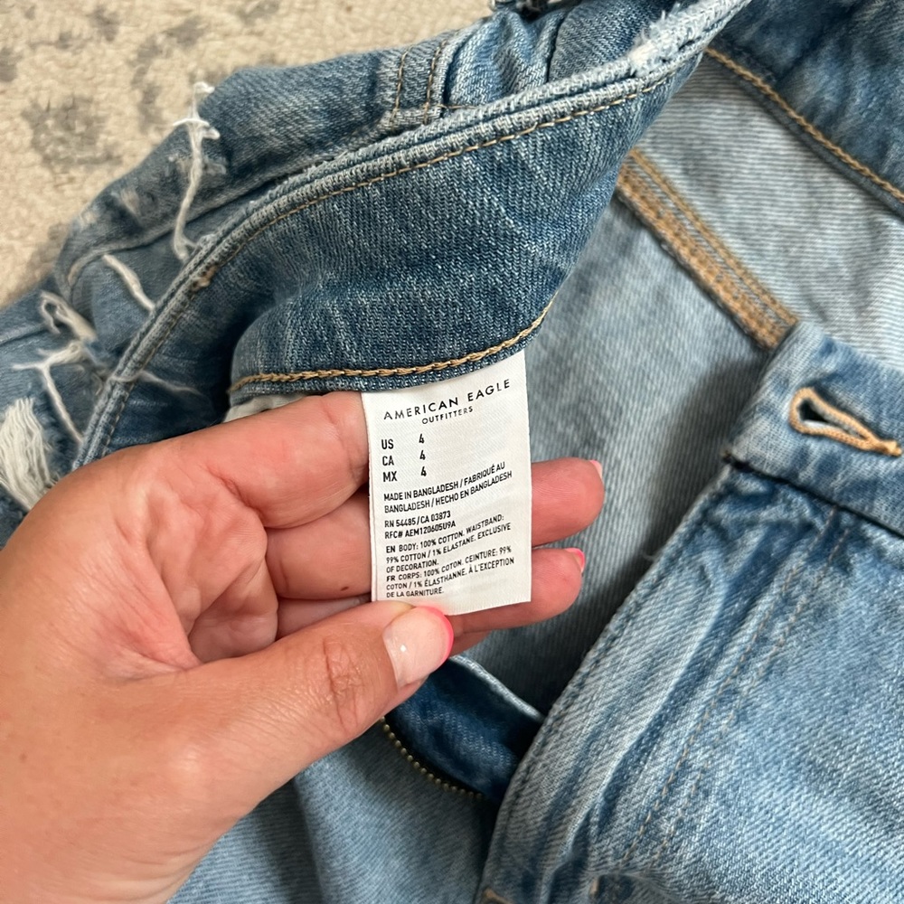 AE HIGH RINSE SHORTS - Picture 3 of 4